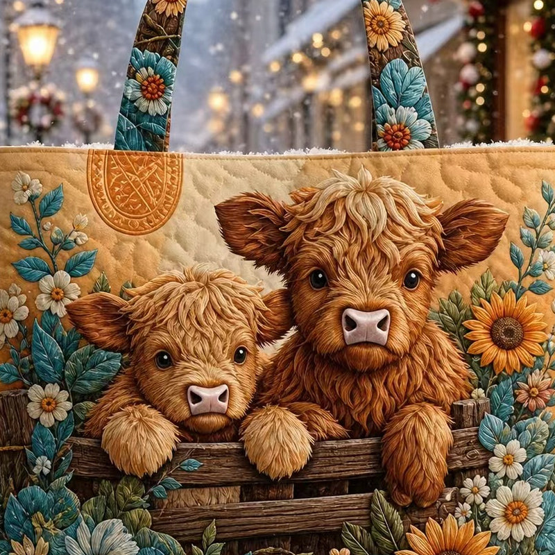 😍🎁Gewatteerde draagtas met kerstthema