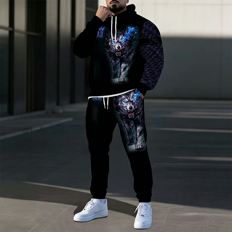 š„Gratis verzendingāļøBedrukte hoodie en joggingbroek set voor heren