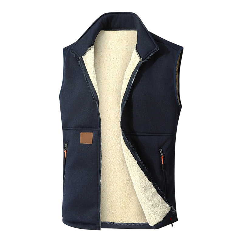 Unisex Winter Vest met Pluche Voering voor Warmte
