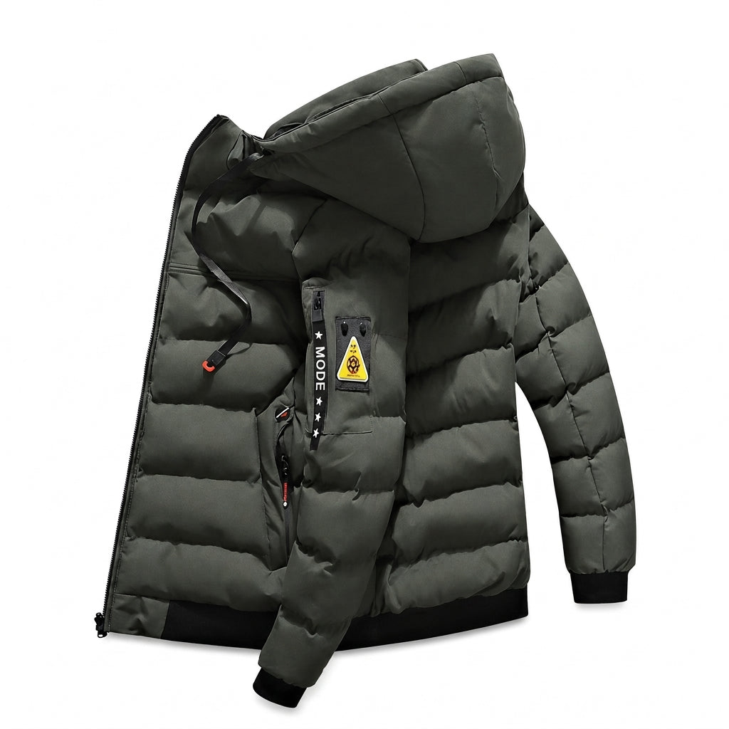 🔥Gratis verzending✈️Warme Omkeerbare Herenjas met Capuchon – 2-in-1 Jas voor Comfort, Warmte & Moderne Stijl