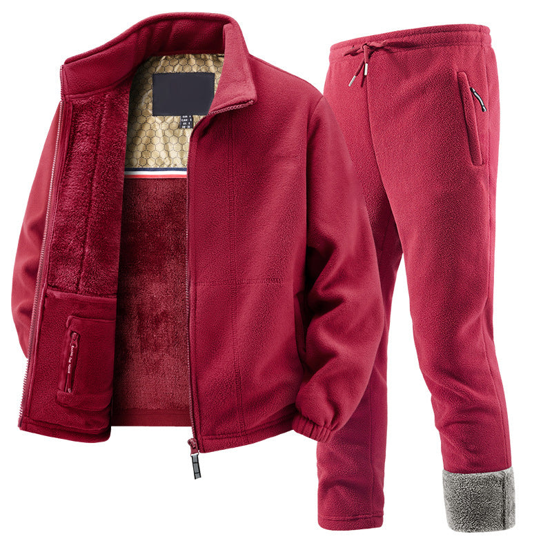 🔥Gratis verzending✈️Unisex casual thermische jas en broek set