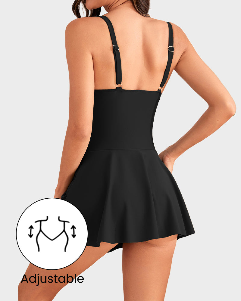 👙Laatste kans: 50% KORTING💃Eenstuks badpak voor dames met buikcontrole en knoopsluiting