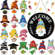 🐇 Paasuitverkoop: 50% korting!!💥 Highland Cow-bord Verwisselbaar welkomstbord met magneten Afneembare hoeden Schattige koeien om op te hangen