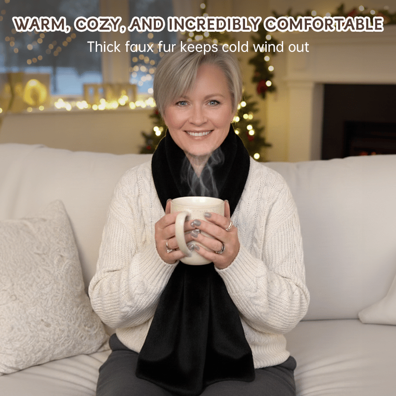 Grote kerstpromotie Bespaar 56%🔥Sjaal van imitatiebont met verborgen ritsvak