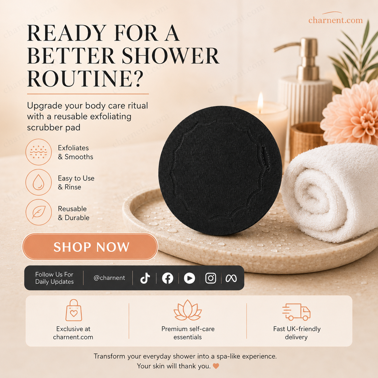🧖‍♀️ Scrub Badhandschoenen – Zachte Exfoliatie voor een Gladde & Verzorgde Huid ✨