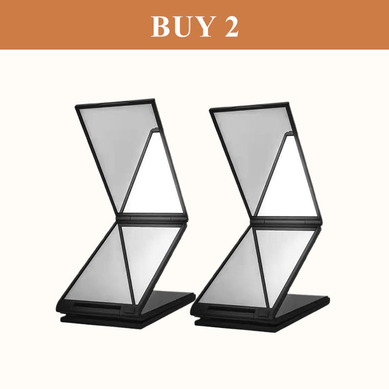 💥360° OPVOUWBARE SPIEGEL OM ZELF TE KNIPPEN EN TE MAKE-UP – ACHTERZIJDE BESCHIKBAAR