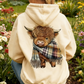 🐮 50% KORTING!!🎁Schattige Highland Cow warme hoodie met fleece voering