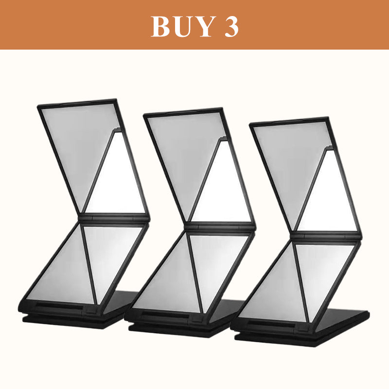 💥360° OPVOUWBARE SPIEGEL OM ZELF TE KNIPPEN EN TE MAKE-UP – ACHTERZIJDE BESCHIKBAAR