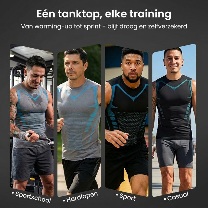 🎉 Ionische shapewear vest – Compressie en verkoeling – Body contouring en mouwloos – Onzichtbaar onder kleding 🕶️