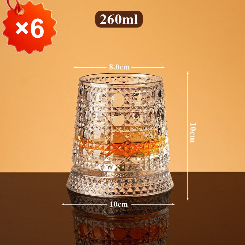 ✨ Luxe Draaiend Drinkglas – Het Perfecte Cadeau voor Whisky Liefhebbers 🥃