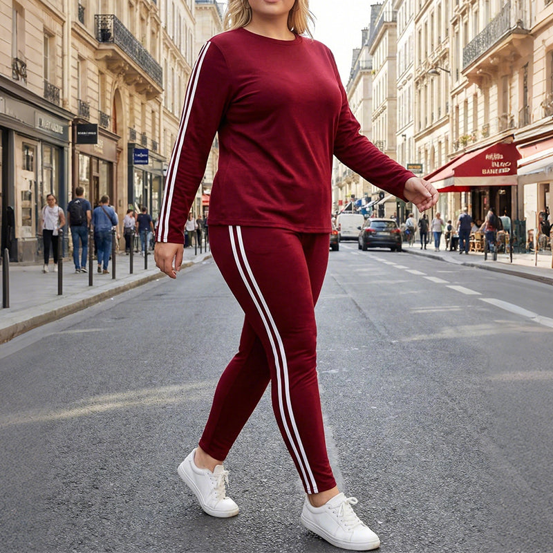 🎁 Nieuw Binnen ✨ Dames Trainingspak 2-Delig met Lange Mouwen – Comfortabele Sportieve Set voor Elke Dag
