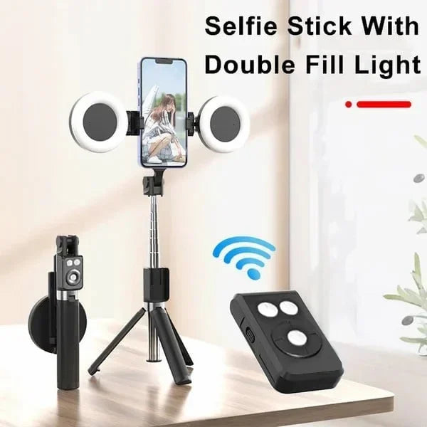 🔥Hot Sale 50% KORTING🎁Nieuwe multifunctionele verbeterde telefoon uitschuifbare selfiestick en statief