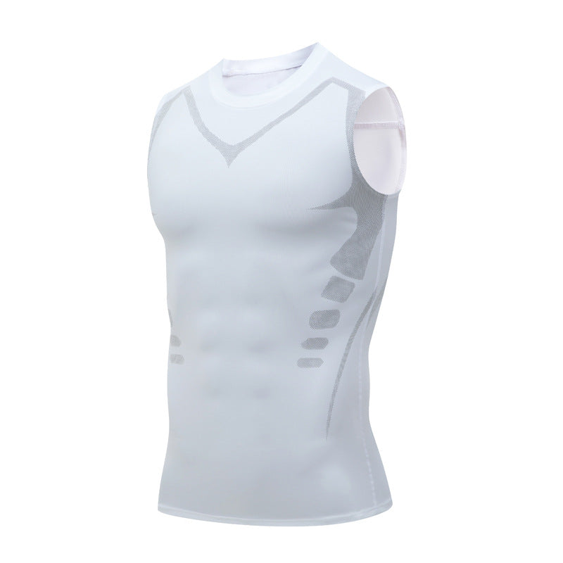 🎉 Ionische shapewear vest – Compressie en verkoeling – Body contouring en mouwloos – Onzichtbaar onder kleding 🕶️