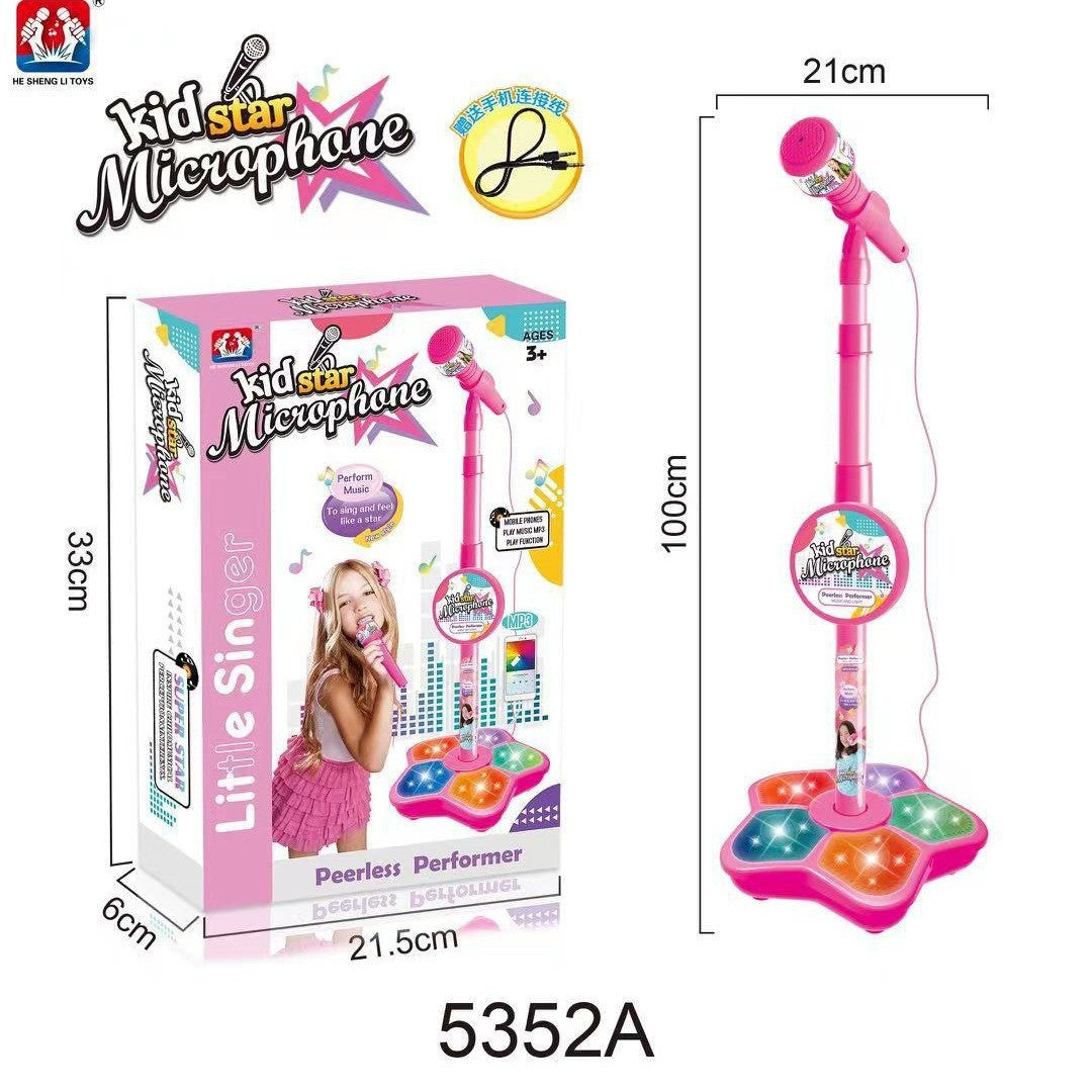 🎤 Kinder Karaoke Microfoon met Licht – Muzikaal Speelgoed & Zingmachine | Perfect Verjaardags- & Kerstcadeau 🎁✨