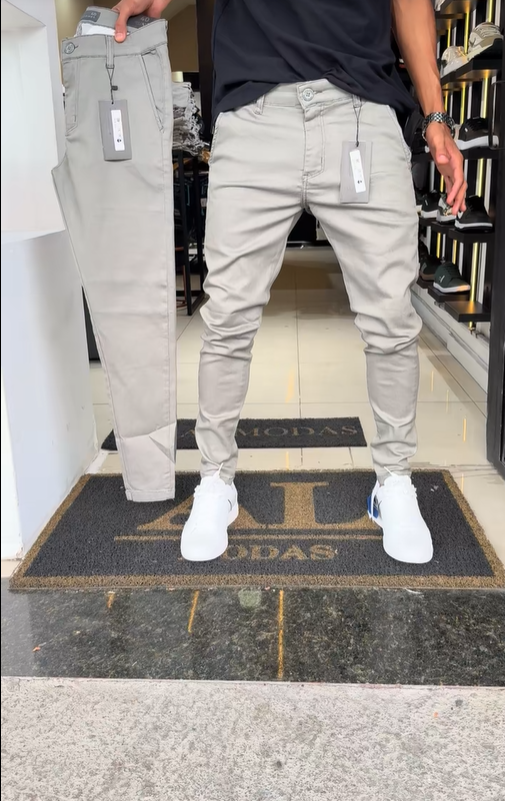 🎄🎁 Kerstspecial: 50% korting 💥 Slim-fit herenbroek met verstelbare tailleband