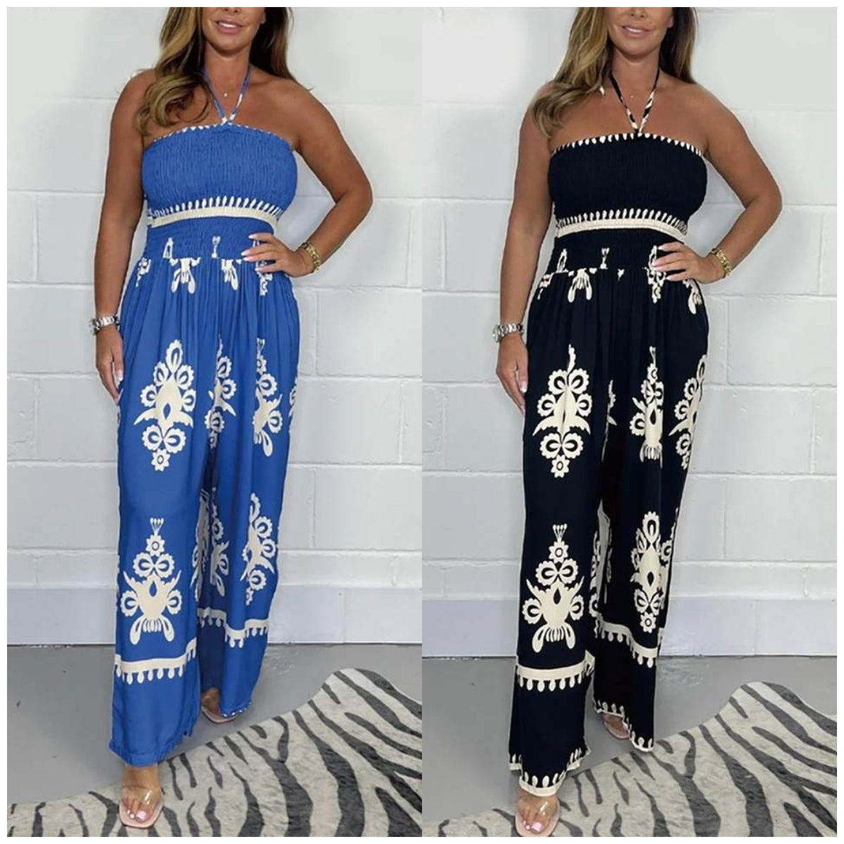 Tube Top Jarretel Jumpsuit