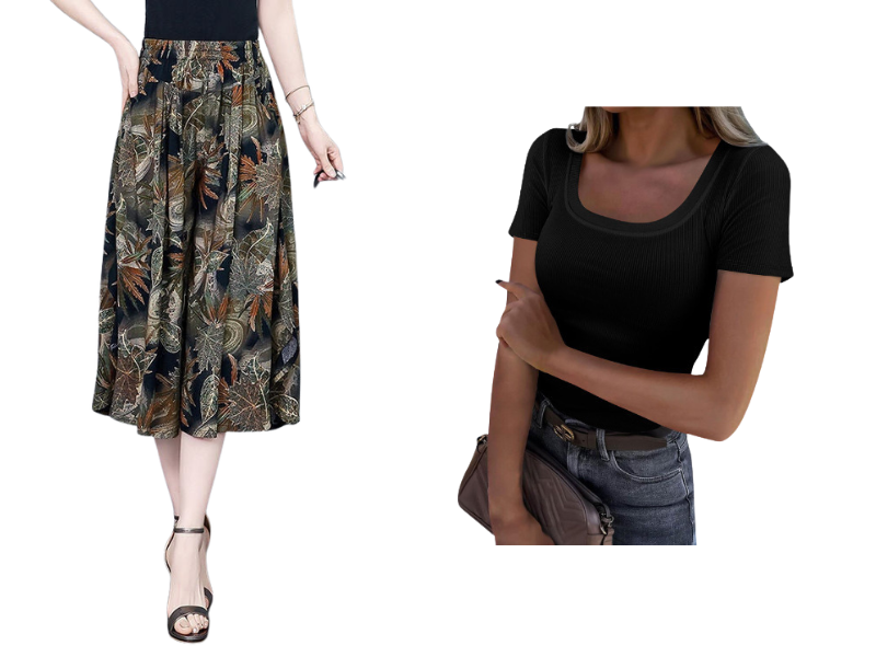 ⏰ 50% KORTING 🌬️ Luchtige capribroek, elastische taille & slankmakende snit