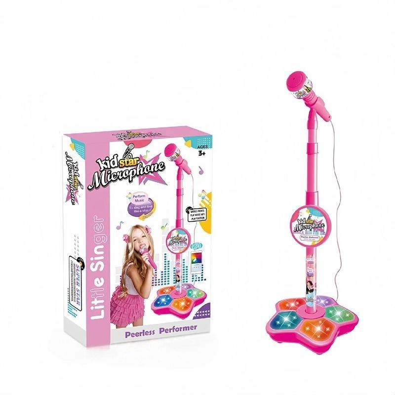 🎤 Kinder Karaoke Microfoon met Licht – Muzikaal Speelgoed & Zingmachine | Perfect Verjaardags- & Kerstcadeau 🎁✨