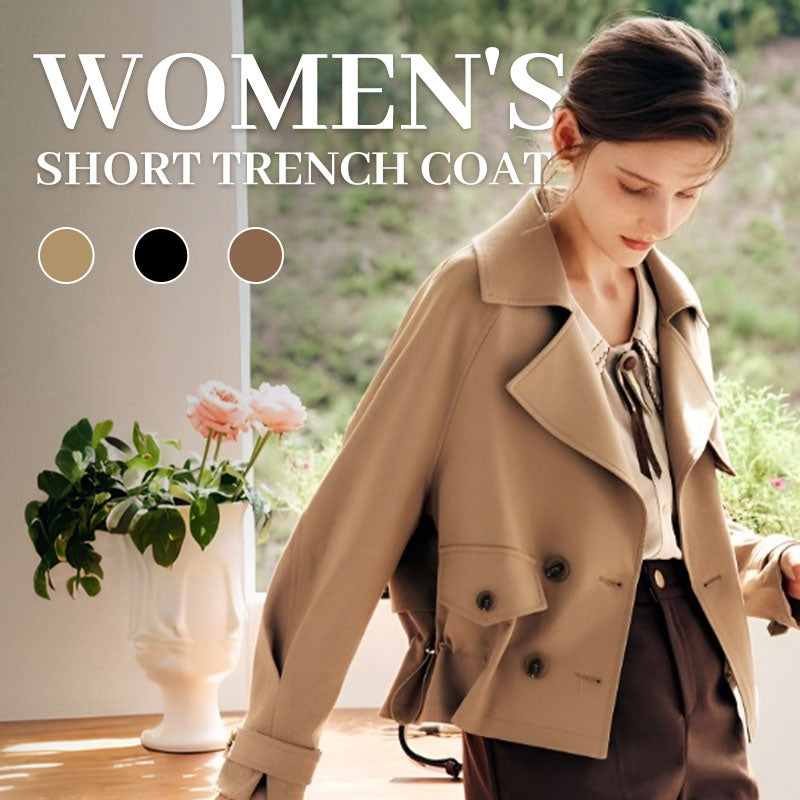 Korte mode-trenchcoat in Koreaanse stijl