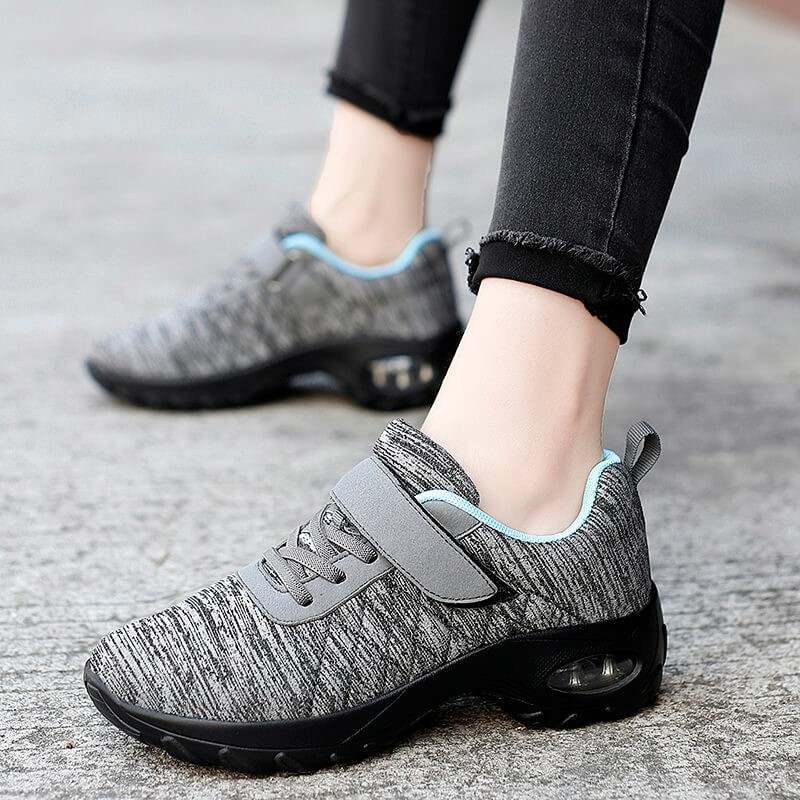 Casual damesmode Comfortabele, ademende, elastische, antislip sportschoen met luchtkussentjes