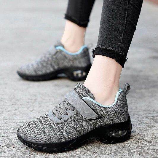Casual damesmode Comfortabele, ademende, elastische, antislip sportschoen met luchtkussentjes