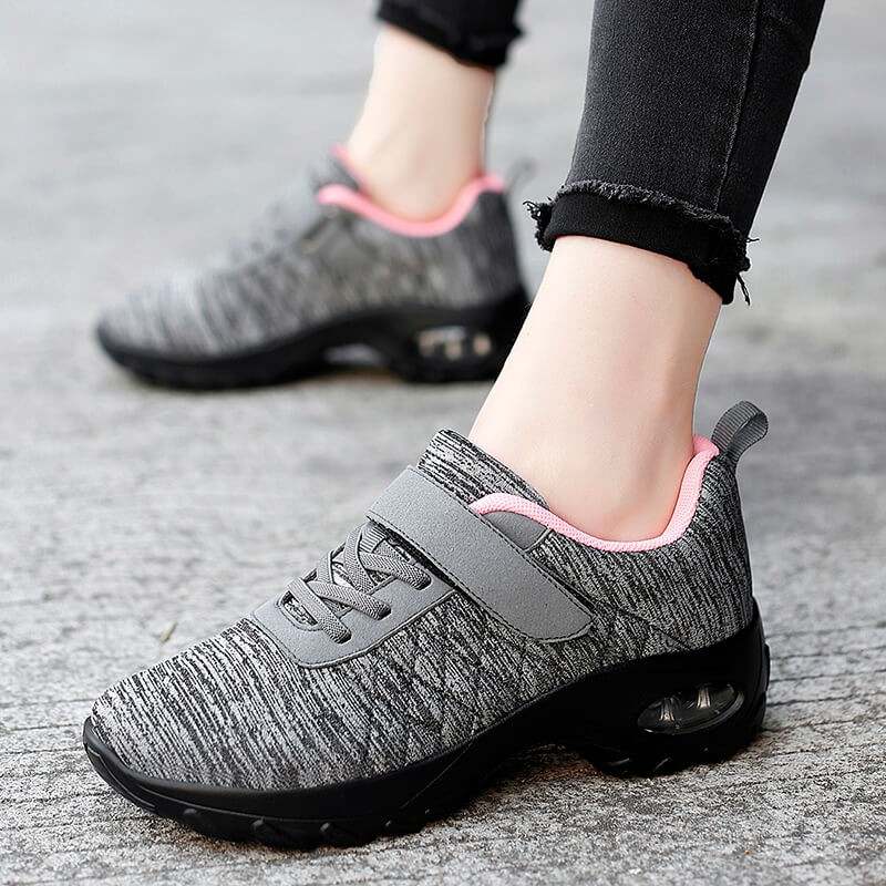 Casual damesmode Comfortabele, ademende, elastische, antislip sportschoen met luchtkussentjes