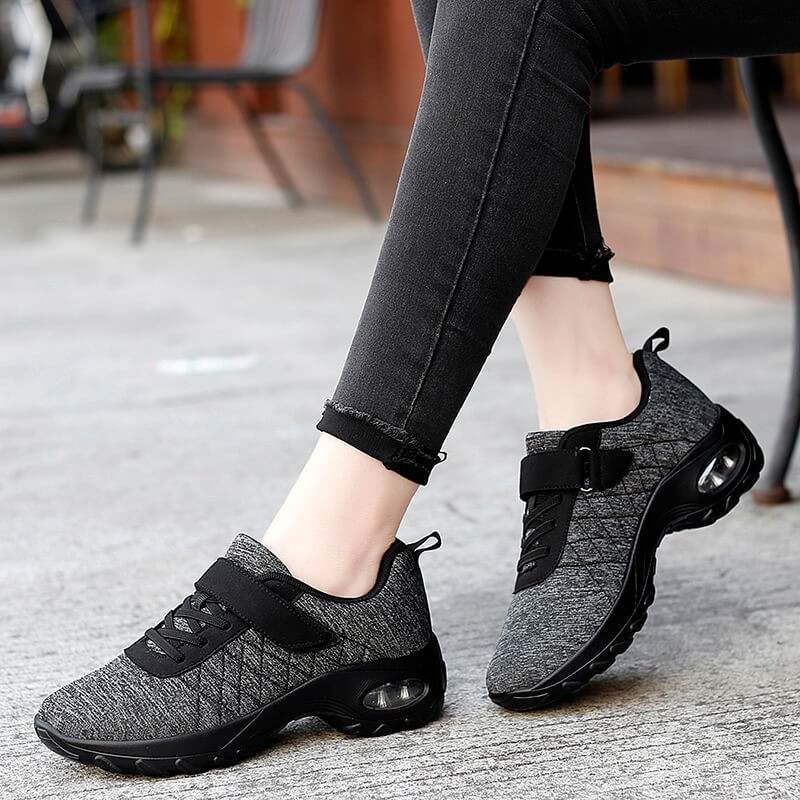 Casual damesmode Comfortabele, ademende, elastische, antislip sportschoen met luchtkussentjes