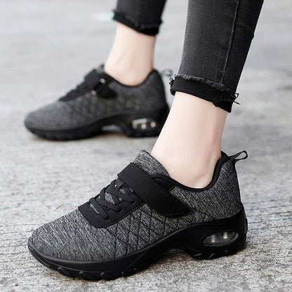 Casual damesmode Comfortabele, ademende, elastische, antislip sportschoen met luchtkussentjes
