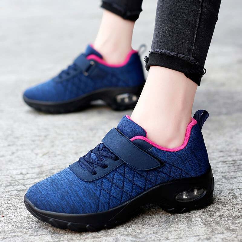 Casual damesmode Comfortabele, ademende, elastische, antislip sportschoen met luchtkussentjes