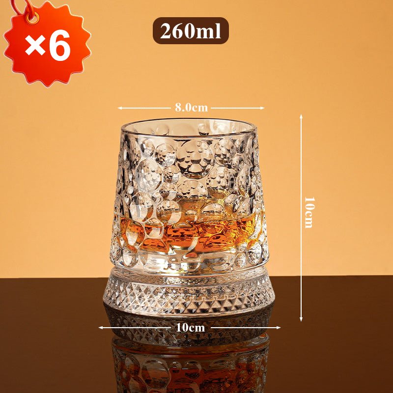 ✨ Luxe Draaiend Drinkglas – Het Perfecte Cadeau voor Whisky Liefhebbers 🥃