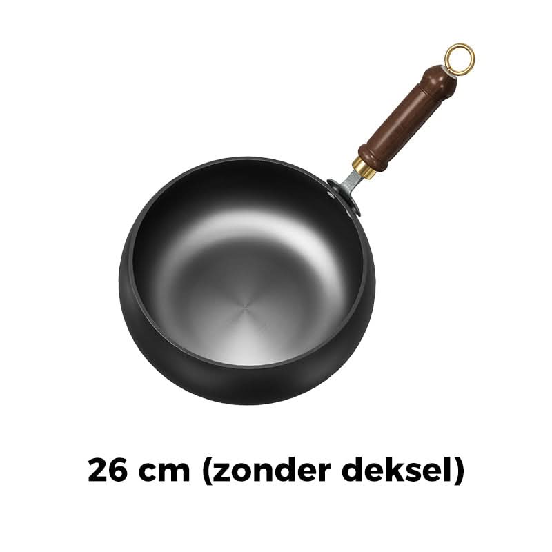 🔥Uitverkoop 50% UIT🔥Ongecoate Dikke IJzeren Pan
