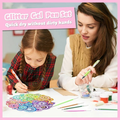 Glitter Gel Pennen Set - 12/18/24/36 Stuks | Kleurrijke Gelpennen voor Tekenen