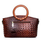 🔥 2025 Hot Salg 🔥 Stor Capacity Vintage Luxury Crocodile Leather Vintage Handbag