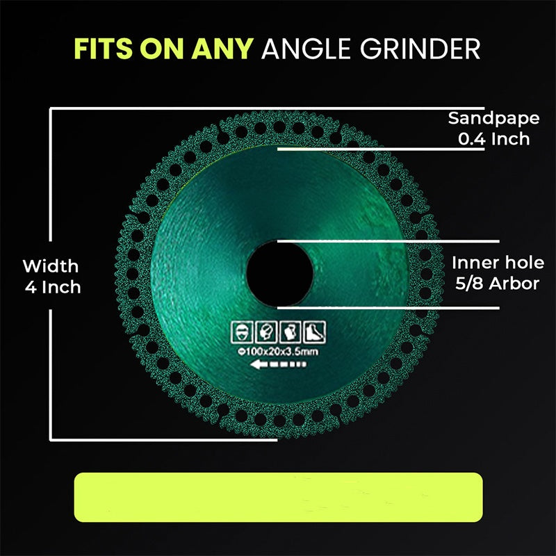 Multifunctioneel diamantzaagblad voor haakse slijper