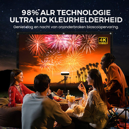 ❄️Zomerfresh 50% Korting!📱Draagbare Projector 4K Lichtdicht Kamerscherm