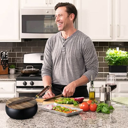 🔥Uitverkoop 50% UIT🔥Ongecoate Dikke IJzeren Pan