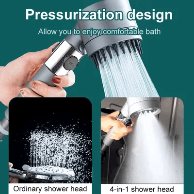 ⏳Zeitlich begrenztes Angebot: 50% Rabatt⏰Multifunktionales Hochdruck-Duschkopf-Set🚿