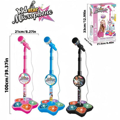 🎤 Kinder Karaoke Microfoon met Licht – Muzikaal Speelgoed & Zingmachine | Perfect Verjaardags- & Kerstcadeau 🎁✨