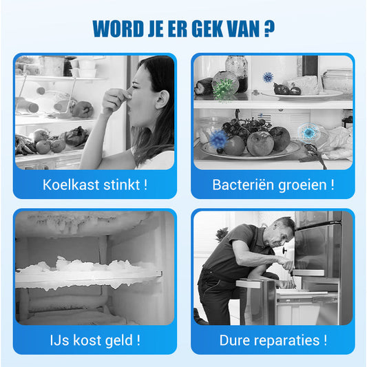 🔥Tijdelijke kortingsactie🔥Koelkast leegzuig- en reinigingsset