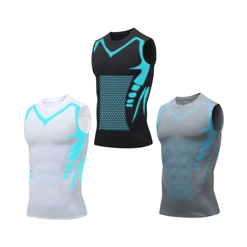 🎉 Ionische shapewear vest – Compressie en verkoeling – Body contouring en mouwloos – Onzichtbaar onder kleding 🕶️