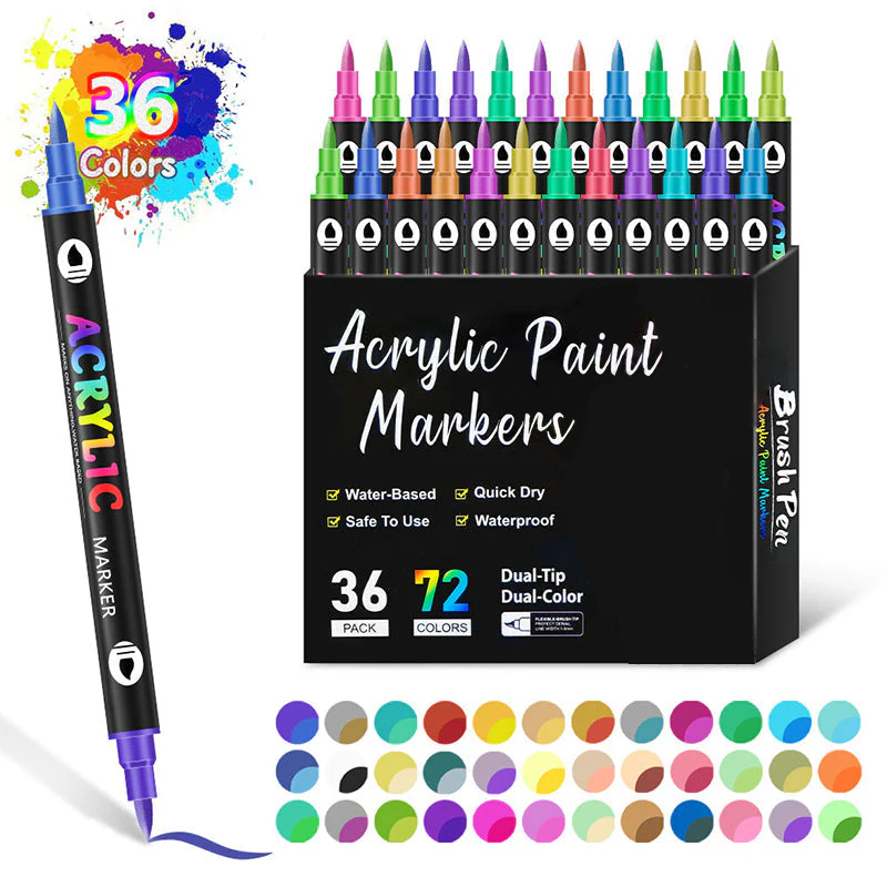 🎅Kerstuitverkoop 50% KORTING!!🎄🔥Acrylmarkeerstift met dubbele punt