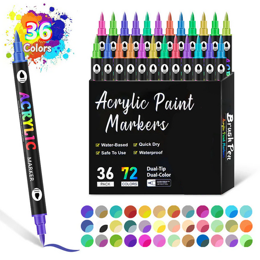 🎅Kerstuitverkoop 50% KORTING!!🎄🔥Acrylmarkeerstift met dubbele punt