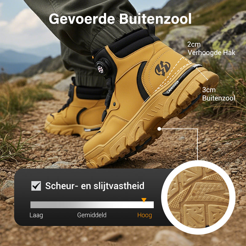 Heren outdoor werkschoenen met draaibare gesp (waterdicht, antislip, comfortabel en ademend)