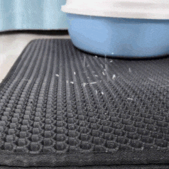 🐱 Tapis Antidérapant pour Litière pour Chat – Antislip, Gemakkelijk Schoon Te Maken & Waterdicht (Huis Ruweloos & Kattenvriendelijk!)
