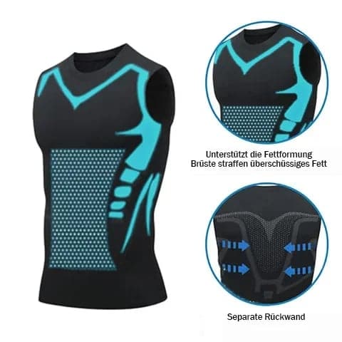 🎉 Ionische shapewear vest – Compressie en verkoeling – Body contouring en mouwloos – Onzichtbaar onder kleding 🕶️