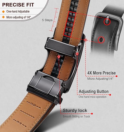 ✨️Leren Ratelriem met Verstelbare Gesp💼