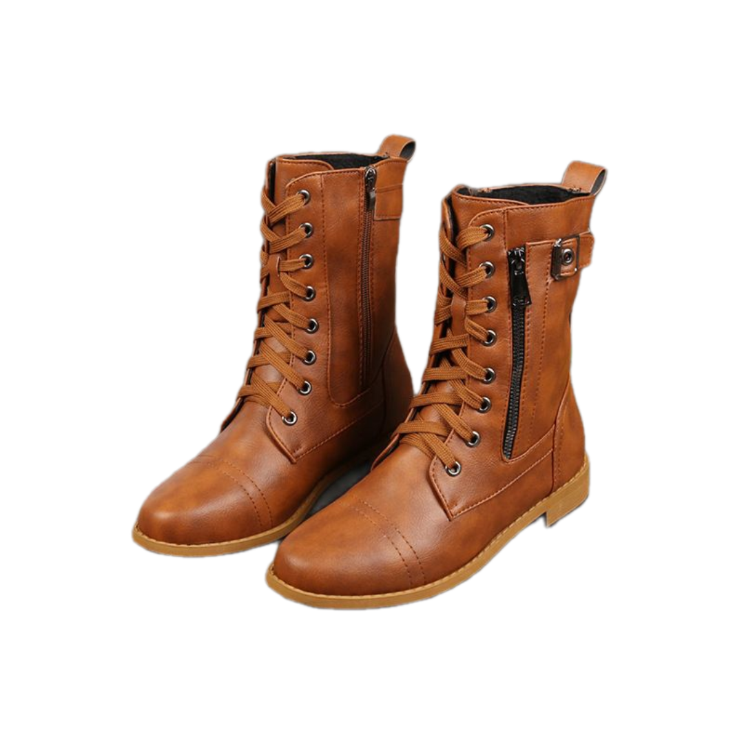 🔥Onverslaanbare Prijs Garantie👢Orthopedische laarzen met ronde neus en zijrits voor dames