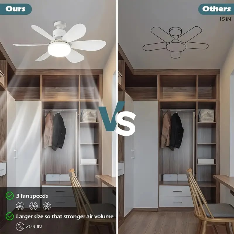 🏆LAATSTE DAG AANBIEDING 50% KORTING🔥SmartBreez™ 40W LED-plafondventilator met verlichting – 52 cm, ultrastil met afstandsbediening 🎯 | E27 + GRATIS B22-adapter 🔌 | Voor de slaapkamer 😴, keuken 👩‍🍳 en garage 🛠️