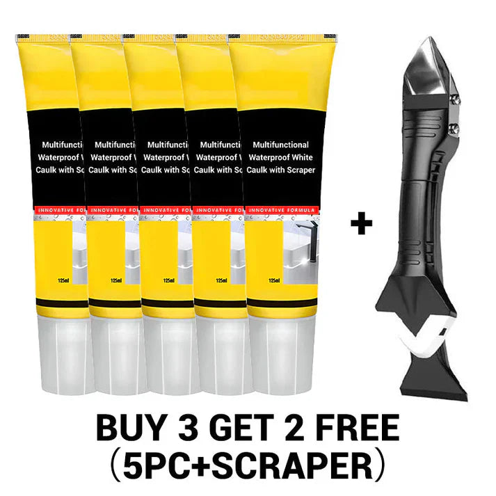 🛠️ ✨Multifunctionele waterdichte witte kit met schraper
