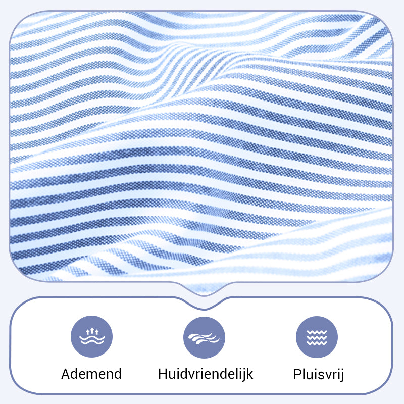 🛍️Nieuwe exclusieve zomerkleding👗Gestreepte revers-overhemdjurk met knopen | Met functionele zakken